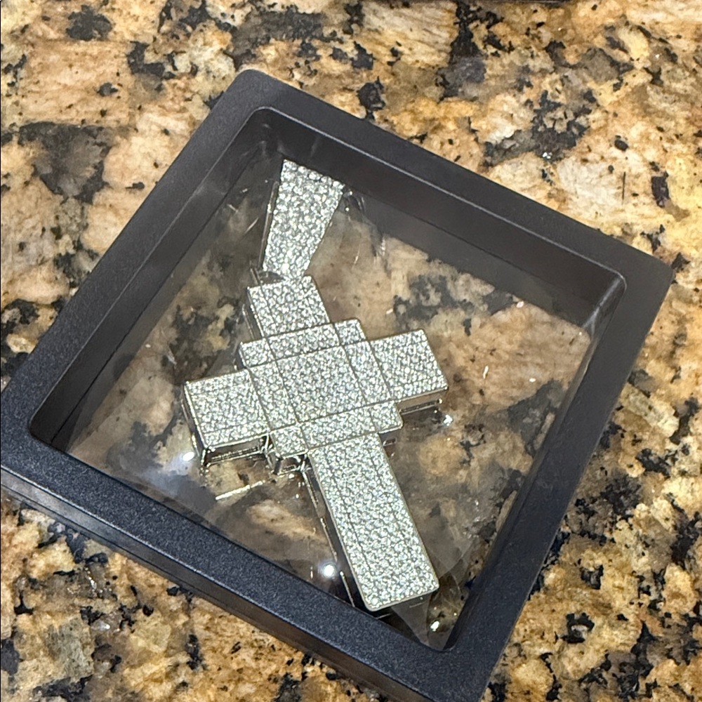 Silver Cross Pendant Necklace